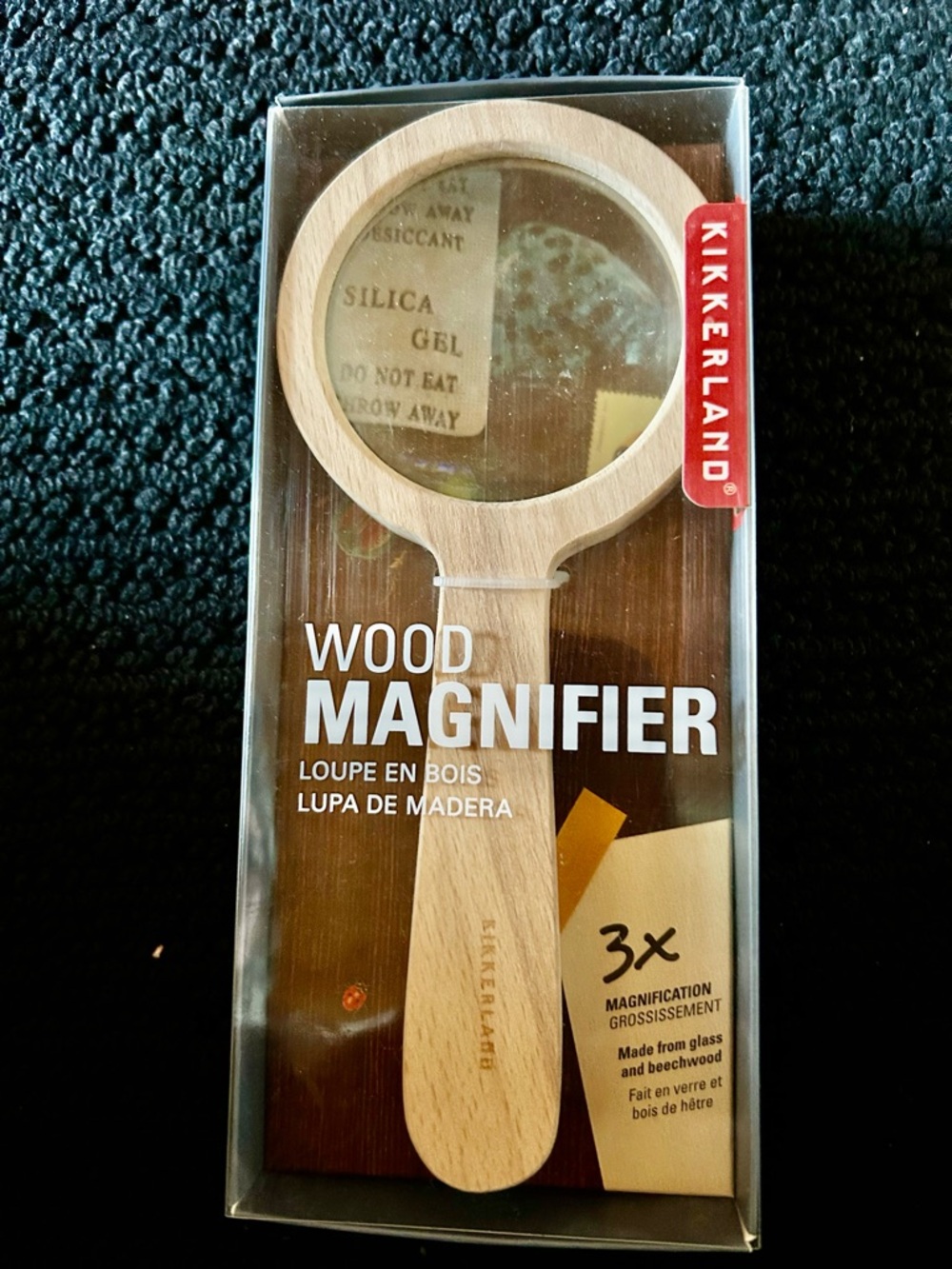 Kikkerland Wood Magnifier in Natural Beechwood